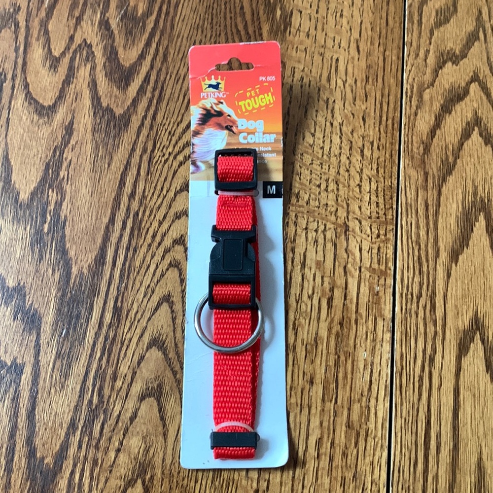 red medium dog collar